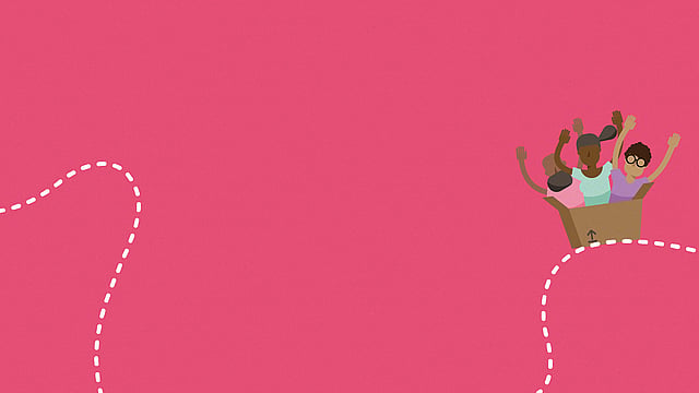 animated people in a box