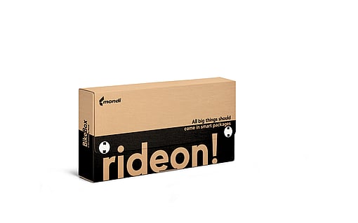BikeBox - corrugated box with bike inside