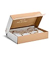 Lightweight yet durable, perfect for fashion and accessories. Pull-up construction, double hotmelt strips and tear-tape opening provide fast packing, easy opening and a smooth unboxing experience.
