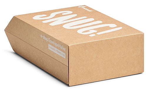 A corrugated EnvelopeMailer made by Mondi.