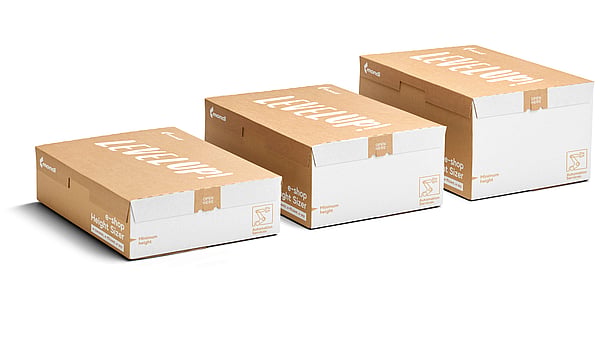 three boxes lined up in a row growing in size