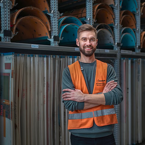 Mondi production worker smiling