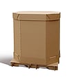 A product image of a corrugated Octabin container.