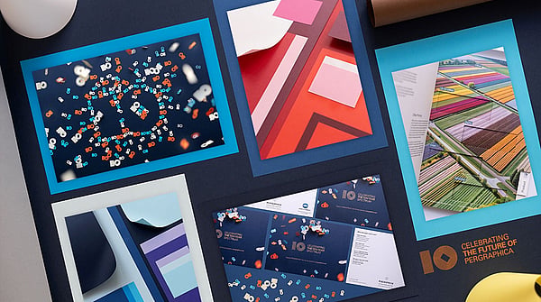 colourful packshots of Pergaphica paper