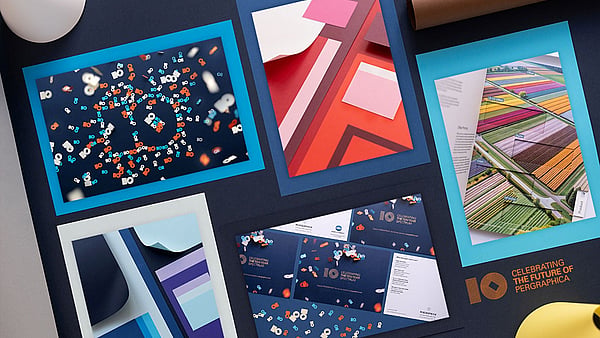 colourful packshots of Pergaphica paper