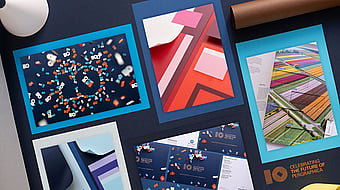 colourful packshots of Pergaphica paper