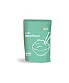 Illustration of a green retort pouch with a stylised animal line drawing on the packaging.