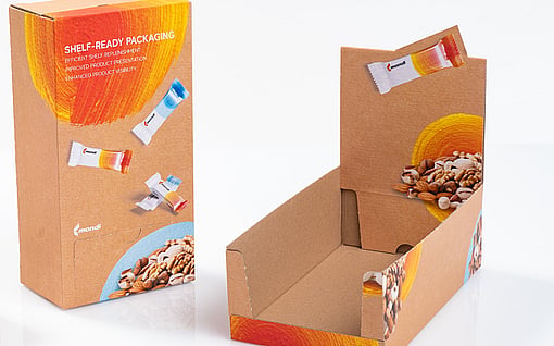 A collection of shelf-ready packaging.