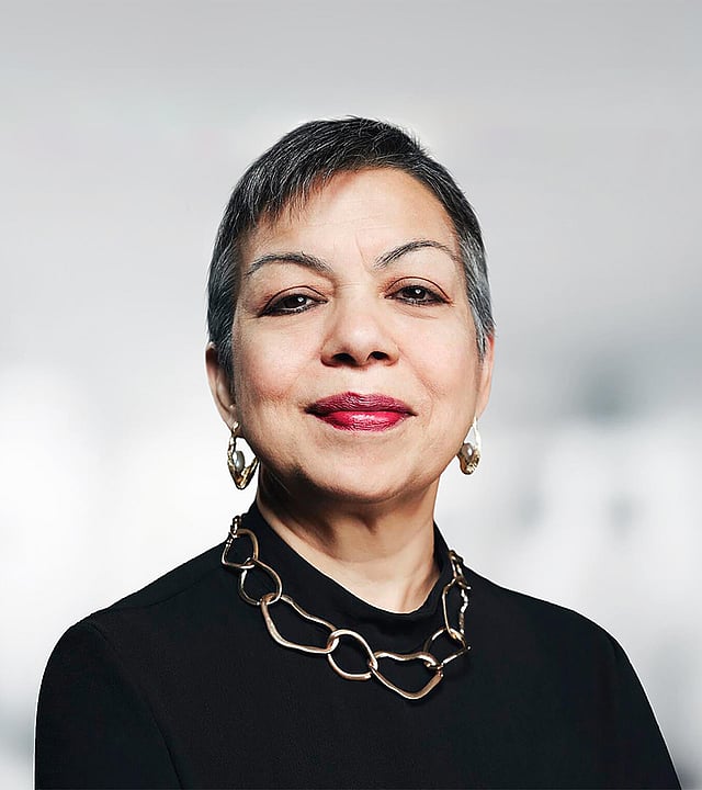 Portrait photograph of Sucheta Govil, non-executive director of Mondi Group