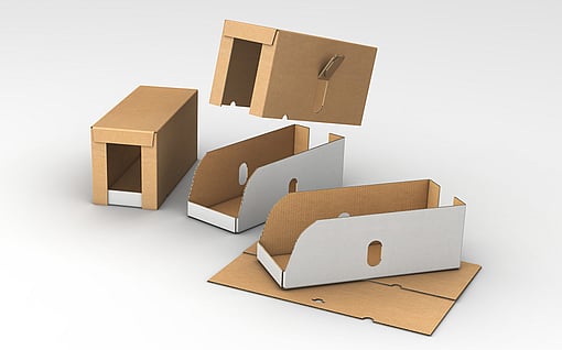 Stackable, shelf-ready food packaging.