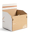 Ideal for fashion, shoes, and accessories. Reinforced automatic bottom, overlapping top, and hotmelt strips make it theft-proof, quick to close and easy for customers to return items safely.